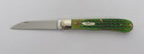 Case 22853 Wharncliffe Barehead Trapper Knife Burnt Bright Green Lizard Skin 2024