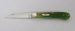 Case 22853 Wharncliffe Barehead Trapper Knife Burnt Bright Green Lizard Skin 2024