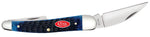 Case 06889 Seahorse Whittler Knife Navy Blue Bone 6355WH SS
