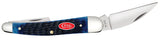 Case 06889 Seahorse Whittler Knife Navy Blue Bone 6355WH SS
