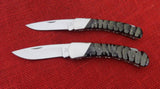 Buck 0500-Set 500 501 503 505 Duke Prince Squire Knight Jigged Buffalo Horn Samples BU-657