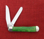 Case Trapper Knife John Deere USA 2008 6254 SS Green Bone Moline, Illinois