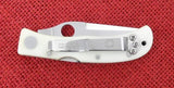 Spyderco AGSP-2W Baby Jess Horn White Micarta AG Russell 1997 NOS C34P AUS-8 Japan