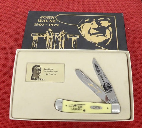 Case Yellow Trapper John Wayne Limited Edition 1996 Duke The Legend 1907-1979