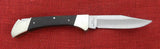 Ka-Bar Knife Cleveland OH 1607 Folding Hunter Wood Handle Lockback Japan Stainless