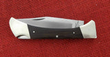 Ka-Bar Knife Cleveland OH 1607 Folding Hunter Wood Handle Lockback Japan Stainless