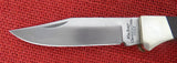 Ka-Bar Knife Cleveland OH 1607 Folding Hunter Wood Handle Lockback Japan Stainless