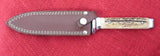 Kershaw Stag Boot Knife 1980's Double Edged Integral Dagger Mirror Polished Germany-Probably Puma