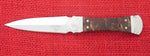 Buck 205 Koji Hara Dagger "Stone-Step" Handle w/ Burlwood Inserts ATS-34 Fixed Blade Knife USA Lot#SB-koji