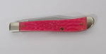 Case Knife Bubba Gum Lady Case Slim Trapper Utility USA 1999 Pink Jig Bone UNUSED