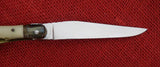 Laguiole Extra Knife G David Blond Horn Corkscrew Awl Brass Bolsters