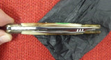 Laguiole Extra Knife G David Blond Horn Corkscrew Awl Brass Bolsters