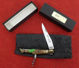 Laguiole Extra Knife G David Blond Horn Corkscrew Awl Brass Bolsters