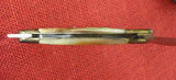 Laguiole Extra Knife G David Blond Horn Corkscrew Awl Brass Bolsters