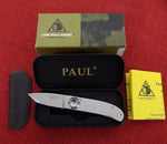 Lone Wolf Paul Knife LM12300 Paul Pocket Folder All Stainless Steel New Old Stock