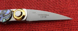 Lone Wolf Paul Knife LM18900 Paul Perfecto Mosaic Paua Folder Abalone Handle Gorgeous