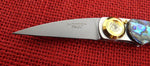 Lone Wolf Paul Knife LM18900 Paul Perfecto Mosaic Paua Folder Abalone Handle Gorgeous