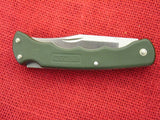 Buck 0428 428BK V52 Selector 2 Blade Bucklite Folding Knife OD Handle 1989 Clip Point and Guthook Blade Lockback USA Made Lot#LT-40