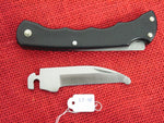 Buck 0429 429BK V52 Selector Bucklite Folding Knife Black Handle 1992 Guthook Blade Lockback USA Made Lot#LT-41