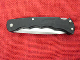Buck 0429 429BK V52 Selector Bucklite Folding Knife Black Handle 1991 Drop Point Blade (42821) Lockback USA Made Lot#LT-43