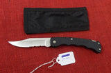 Buck 0429 429BK V52 Selector Bucklite Folding Knife Black Handle 1991 Ser Clip Point (42801) USA w/ Sheath Lot#LT-47