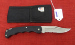 Buck 0429 429BK V52 Selector Bucklite Folding Knife Black Handle 1991 Ser Clip Point (42801) USA w/ Sheath Lot#LT-47