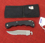 Buck 0429 429BK V52 Selector Bucklite Folding Knife Black Handle 1991 Ser Clip Point (42801) USA w/ Sheath Lot#LT-47