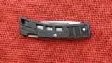 Buck 0425BK 425 MiniBuck Small Lightweight Pocket Knife Black Handle USA Made 1994 Lot#LT-53