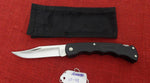 Buck 0429 429BK V52 Selector Bucklite Folding Knife Black Handle 1991 Clip Point (42801) USA w/ Sheath Lot#LT-48