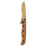 Columbia River CRKT M16-10DZ Kit Carson Design D2 Flipper Knife Veff Serrations Tan GRN