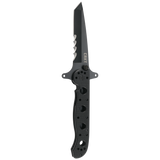 Columbia River CRKT M16-13SFG Carson Flipper Knife Special Forces Double Guard Veff Serrations Black Tanto