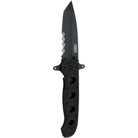 Columbia River CRKT M16-14SFG Carson Flipper Knife Special Forces Double Guard Veff Serrations Tanto