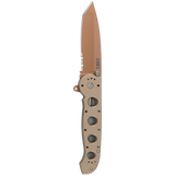 Columbia River CRKT M16-14D Carson Flipper Knife Desert Tan Aluminum Handle AUS-8