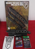 Columbia River CRKT M16-14M 14MIL Military Knife 1* One-Ass-To-Risk Advertising Cardboard Included