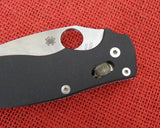 Spyderco C101GP Vintage Manix Hollow Ground Knife S30V USA Made