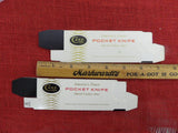 Case Knife 2 Boxes 4 3/8" ONLY Original Vintage Late 70's-80's Box