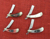 Frost Cutlery Knife Mini Straight Razor Set of 4 Japan Made 1980's in Display Case