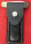 Gerber Classic Knife Wood Handle Brass Frame 1980's USA Lock Back Lot#MK-32