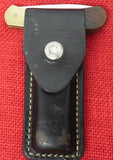 Gerber Classic Knife Wood Handle Brass Frame 1980's USA Lock Back Lot#MK-32