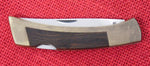 Gerber 6201 Folding Sportsman II Knife Brass/Wood Inserts USA 1970's Lot#MK-37