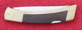 Gerber 6201 Folding Sportsman II Knife Brass/Wood Inserts USA 1970's Lot#MK-37