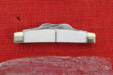 Marble's Knife MR125 Congress 4 Blade Cut Pearl Handle Carbon Blades Zipper Storage Pouch