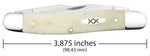 Case 13317 Muskrat SS Knife Natural Smooth Bone USA Stainless Steel