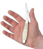 Case 13317 Muskrat SS Knife Natural Smooth Bone USA Stainless Steel