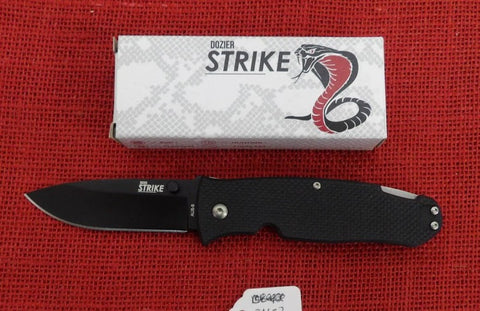 Ontario Knife OKC 9103 Dozier Strike Lockback Black Plain Blade G10 Handles  ON-2