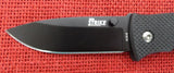 Ontario Knife OKC 9103 Dozier Strike Lockback Black Plain Blade G10 Handles  ON-2