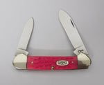 Case Knife Bubba Gum Lady Case Canoe USA 1998 Pink Jig Bone UNUSED