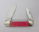Case Knife Bubba Gum Lady Case Canoe USA 1998 Pink Jig Bone UNUSED