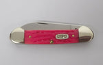 Case Knife Bubba Gum Lady Case Canoe USA 1998 Pink Jig Bone UNUSED