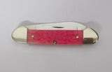 Case Knife Bubba Gum Lady Case Canoe USA 1998 Pink Jig Bone UNUSED